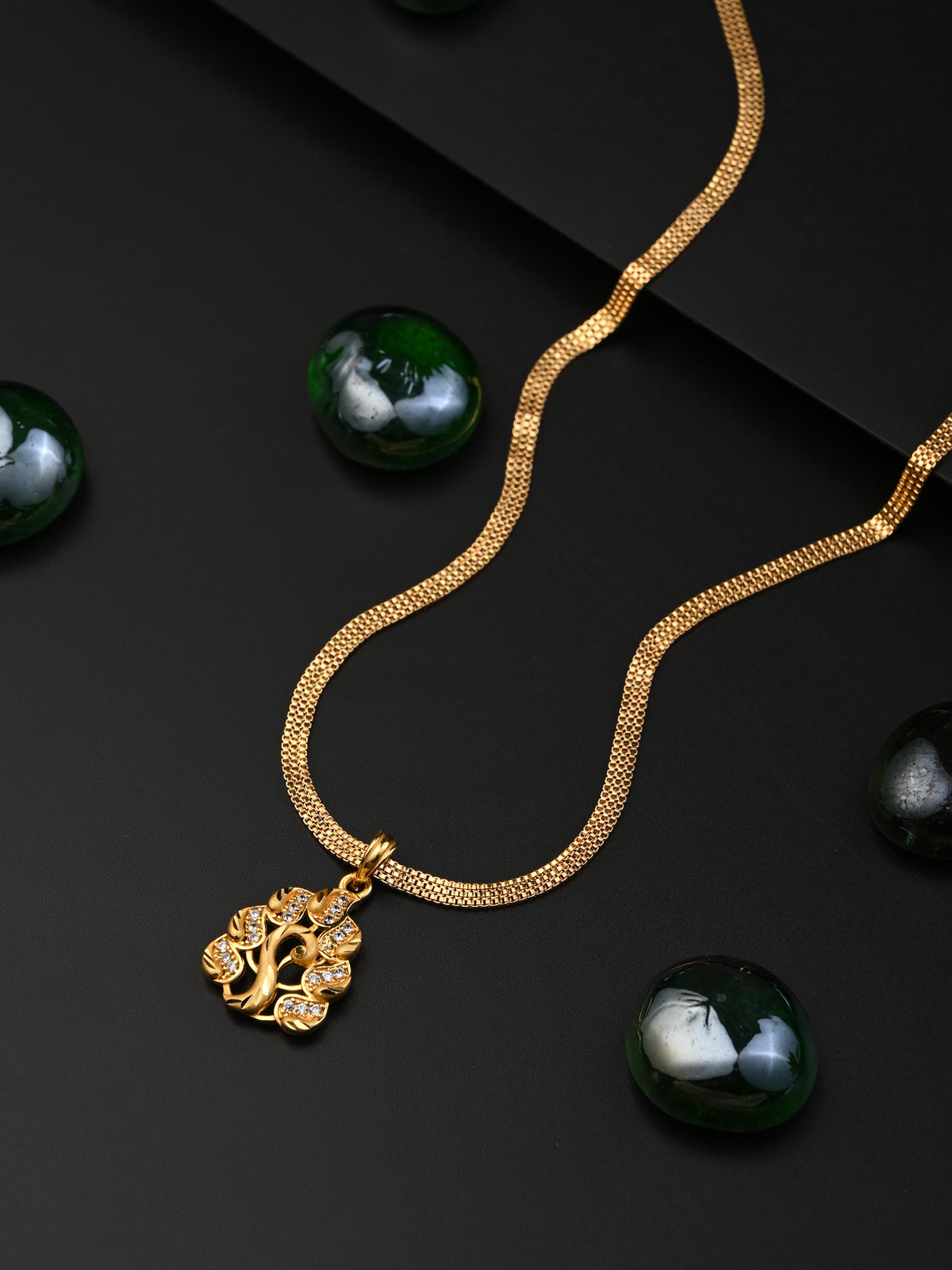 Premium One-Gram Gold Finish Necklace Set | Elegant & Lightweight