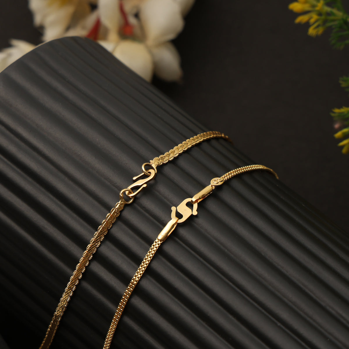 22-Inch 1 Gram Gold Chain Combo for Men & Women – Pack of 2